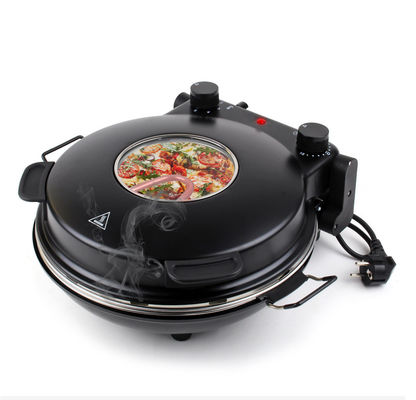 Fabrique de Ningbo 12 pouces Non-adhésif Calzone Fabricant four à pizza à la maison rouge Utilisez Fast FunElectric Multi Pizza Maker