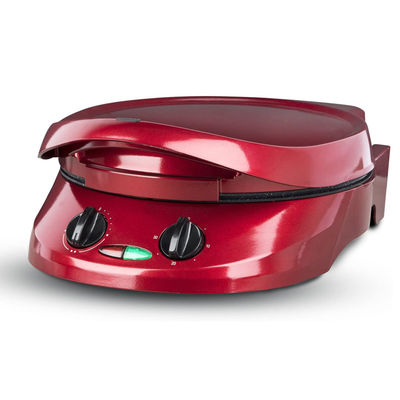 Fabrique de Ningbo 12 pouces Non-adhésif Calzone Fabricant four à pizza à la maison rouge Utilisez Fast FunElectric Multi Pizza Maker