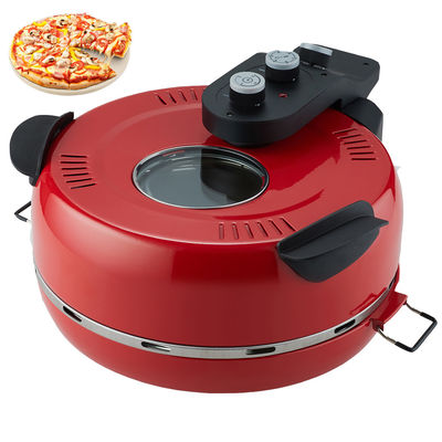 Prix direct de l'usine 12 pouces Non-adhésif Calzone Fabricant four à pizza à la maison rouge Utilisez Fast FunElectric Multi Pizza Maker