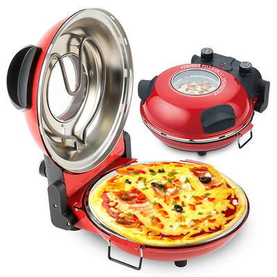 Prix direct de l'usine 12 pouces Non-adhésif Calzone Fabricant four à pizza à la maison rouge Utilisez Fast FunElectric Multi Pizza Maker
