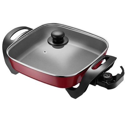 Grill électrique Anbo et poêle à pizza, poêle à frire pour ustensiles de cuisine non collants