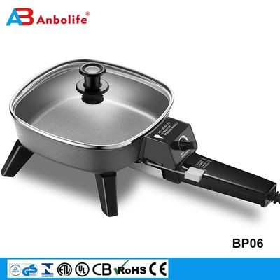 Grill électrique Anbo et poêle à pizza, poêle à frire pour ustensiles de cuisine non collants