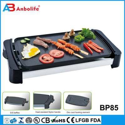 Vente à chaud directe de l'usine d'Anbo Poêle à griller électrique ronde non collante/poêle à frire électrique à pizza
