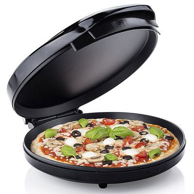 Fabricant de pizzas multifonctions avec réglage de température Idéal pour les pizzas Quiches, crêpes, crêpes BBQ Cuisinier électrique à pizza