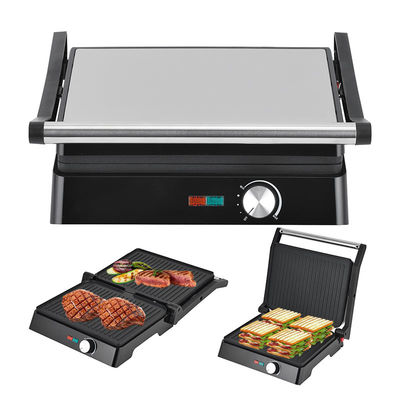 Panini Press Sandwich Maker Surface non adhésive Double chauffeur en acier inoxydable