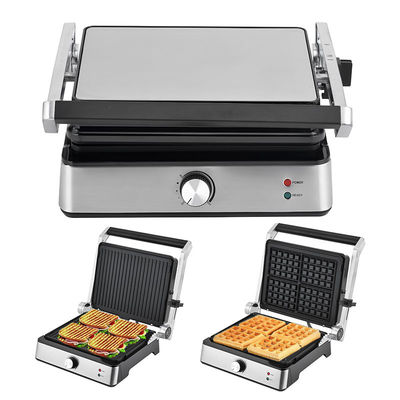 Panini Press Sandwich Maker Surface non adhésive Double chauffeur en acier inoxydable