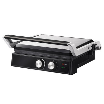 Grille électrique à 4 tranches avec plaques amovibles fabricant de gaufres Sandwich Panini Press Grille à contact 2200W plaques interchangeables