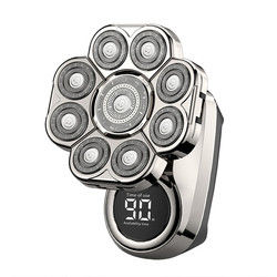 90 Mins Hommes Produits de soins personnels Tête rasoir électrique 9D rasoir flottant
