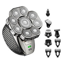 9D Hommes Produits de soins personnels mouillés secs chauves Barbeuses électriques pour hommes chauves
