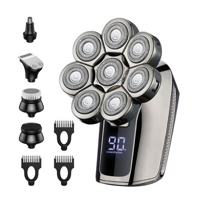 PRO rasoirs pour hommes 9D 6 en 1 sans fil rechargeable LED affichage rasoirs pour la tête