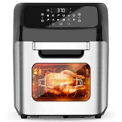 Combo de four à friteuse à air profond électrique à faible teneur en matières grasses de 12 litres