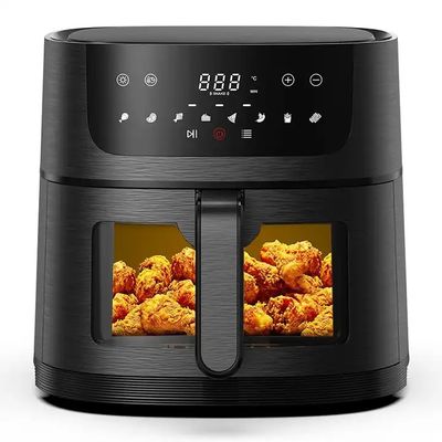 Combo de four à friteuse à air profond électrique à faible teneur en matières grasses de 12 litres