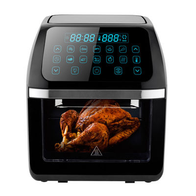 Cuisinière électrique numérique à air frais de 12L avec 8 préréglages de cuisson Rotisserie Déshydratant Cuisinière sans huile Grilleuse multifonctionnelle