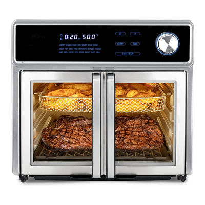 Cuisinière à frire à l'air de 1700W Porte française 5.5L 6.5L 23L en acier inoxydable sans huile