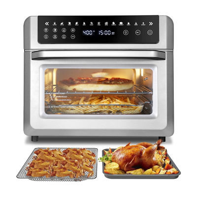 24L 12L Friture à air Fours Appareil de cuisine Appareil de cuisson en acier inoxydable Électricité rétro Grand verre de capacité