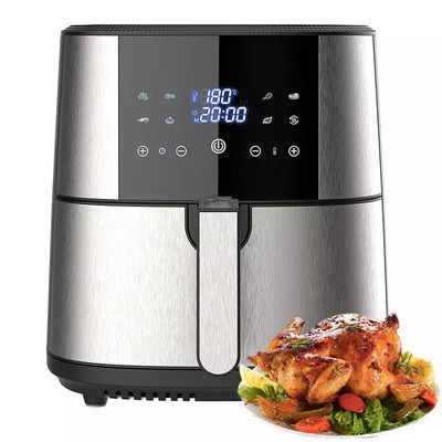 Friteuses à air automatiques XL 8L 7L 6.5L 5L Grande puissance Saine huile sans cuisson Friteuse à air profond électrique