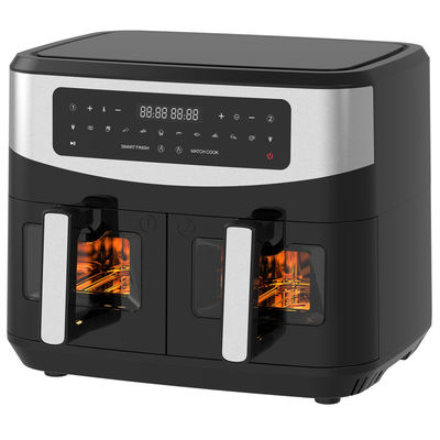 4Friture à double air de 5 litres avec 2 paniers Voir à travers la vitre SYNC Cuisiner Twin Drawer