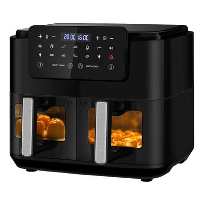 4Friture à double air de 5 litres avec 2 paniers Voir à travers la vitre SYNC Cuisiner Twin Drawer