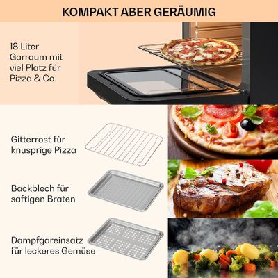 18L friteuse à double air avec fonction de vapeur et de séchage 2450W torréfacteur déshydratant sans huile