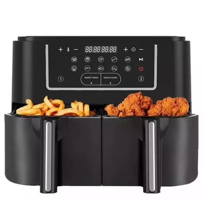 Friteuse à double air 2400W 9L avec fenêtre transparente 12 préréglage de cuisson