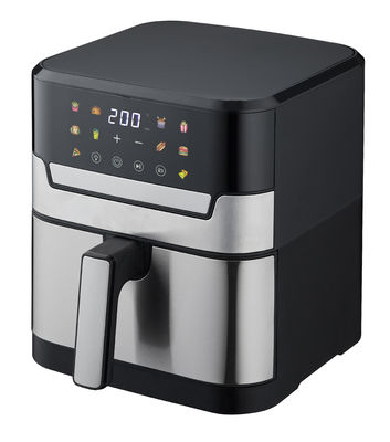 Écran tactile intelligent magnifique friteuse à air numérique 6qt 8 en 1 personnalisée sans huile électrique à chaud