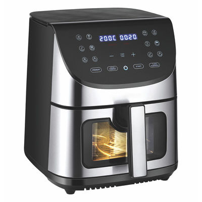 Friture à air numérique compacte 6.5L 7L à fenêtre visuelle
