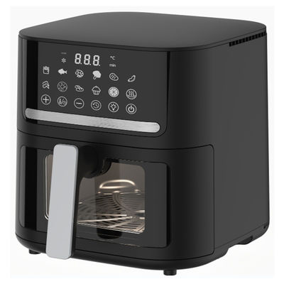 Friture à air numérique compacte 6.5L 7L à fenêtre visuelle