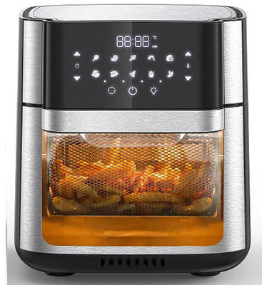 Friteuse à vapeur numérique avec écran numérique en acier inoxydable Rotisserie poulet Grill Machine