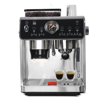 Machine à café automatique Corps en acier inoxydable Maison intelligente machine à café italienne Espresso