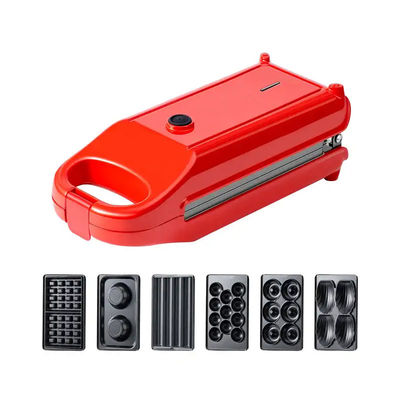 Portable 6 8 en 1 Non Stick Sandwich bulle Waffle fabricant à la maison