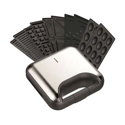 Multifonction 9 7 8 6 5 4 3 en 1 Mini Waffle Maker électrique détachable Pain de petit déjeuner