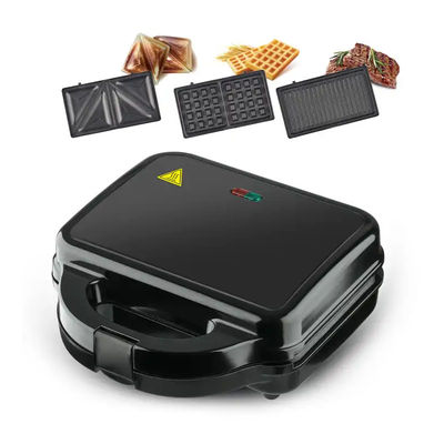 Multifonction 9 7 8 6 5 4 3 en 1 Mini Waffle Maker électrique détachable Pain de petit déjeuner