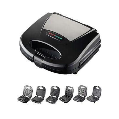 Multifonction 9 7 8 6 5 4 3 en 1 Mini Waffle Maker électrique détachable Pain de petit déjeuner