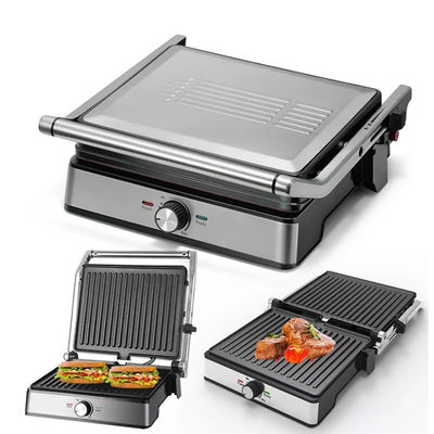 Grilleuse électrique détachable à barbecue personnalisée Panini Commercial 2 en 1
