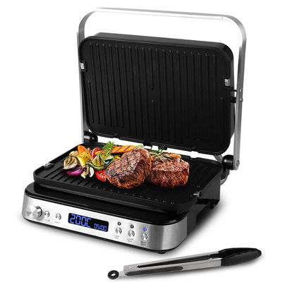 Grilleuse électrique détachable à barbecue personnalisée Panini Commercial 2 en 1