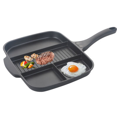 Grille à gaz électrique de petite cuisine 5 4 3 en 1 Grille à griller à la poêle divisée