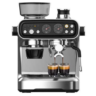 Machine à café à espresso électrique professionnelle puissante pompe à pression de 15/20 bar moulin à café au cappuccino en plastique durable