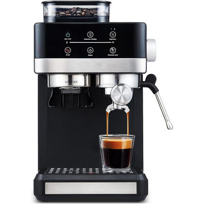 Machine à café à espresso électrique professionnelle puissante pompe à pression de 15/20 bar moulin à café au cappuccino en plastique durable