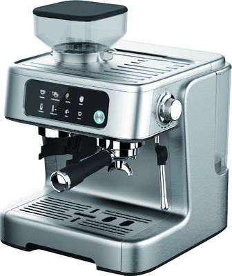 20 bar machine à expresso italienne en acier inoxydable brossé