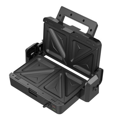 Grille à contact amovible de 1200W 3 plaques 105 180 degrés température ouverte régler le bouton électrique PTFE antiadhésif pour le barbecue domestique