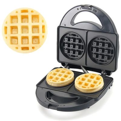 Fabricant de gaufres à 2 tranches avec sandwich et crêpe détachable