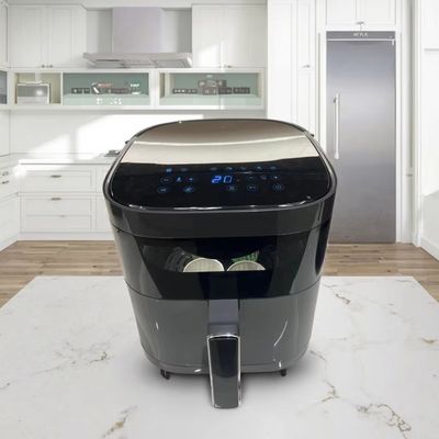 6l Friture à air intelligent Poêle en acier inoxydable Multifonctionnel Petit carré Santé électrique Pour le ménage