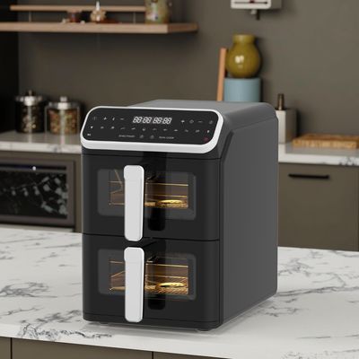 Plastique carré 1800 watts App numérique friteuse à air contrôlée
