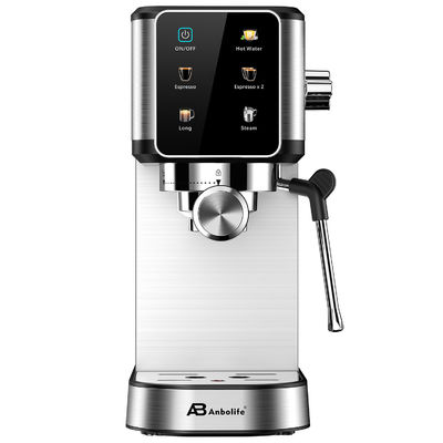 Anbo contrôle à écran tactile café et espresso machine à café multifonctionnelle 20 bar