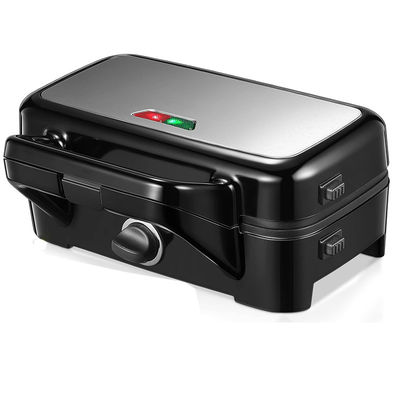 2 tranches profondes Xxl Grill Sandwich Maker réglable régulateur de température Détachable Source d'alimentation électrique Ptfe Utilisation domestique