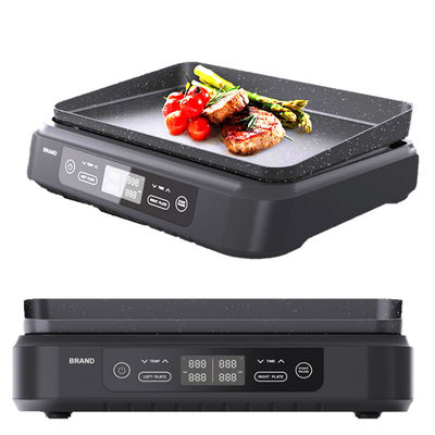 2 tranches profondes Xxl Grill Sandwich Maker réglable régulateur de température Détachable Source d'alimentation électrique Ptfe Utilisation domestique