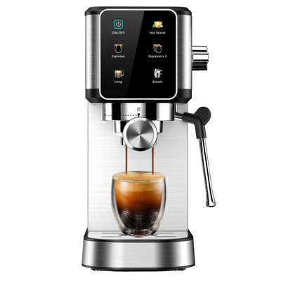 Machine à café expresso portable Anbolife BC08 15 bars en acier inoxydable
