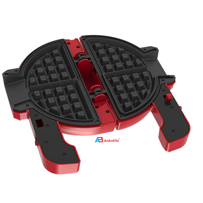 Anbolife Mini Waffle Maker avec revêtement antiadhésif en Téflon