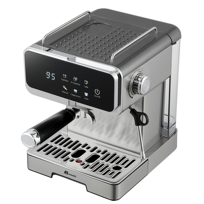 Anbo Digital Professional Expresso Coffee Machine with Pressure Gauge Multifunctional Latte Flat White Cappuccino Cafetera