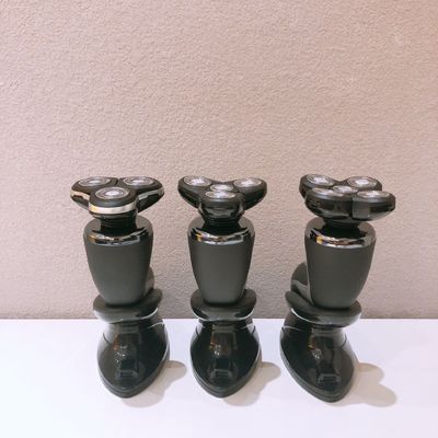 Rasoir électrique portable pour homme avec lame en acier inoxydable et manche en plastique pour le visage